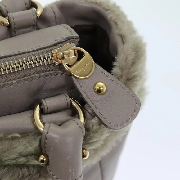 Salvatore Ferragamo Hand Bag Leather Pink Auth - Picture 8 of 15